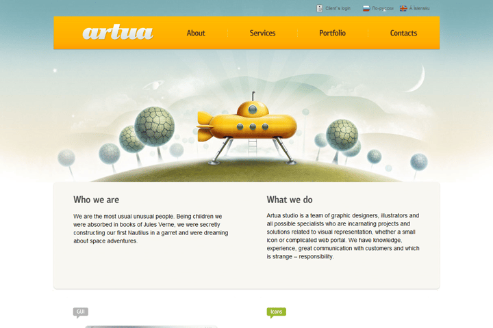 Artua 2 website preview